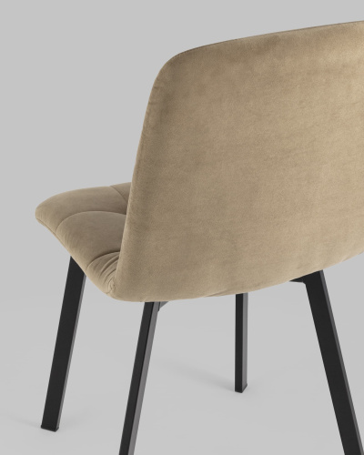 Стул Oliver Square велюр капучино. Фото №8