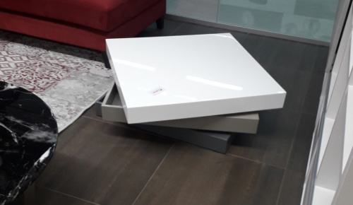 Стол журнальный СT1001 Белый/Серый. Фото №3