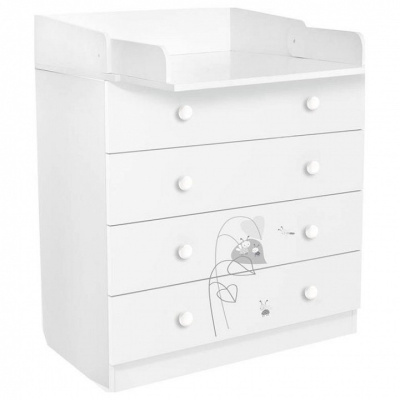Комод Polini kids French 1580,  Amis, белый. Фото