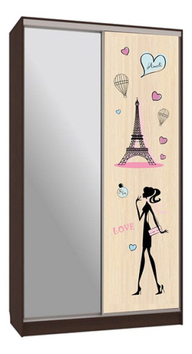 Рио 1-600 Амели (полки справа) венге. Фото №1