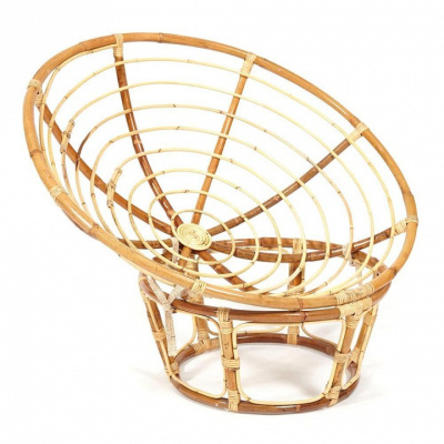 Кресло PAPASAN ECO SKIN / с подушкой / Natural (натуральный), экошерсть Коричневый, 1811-5. Фото