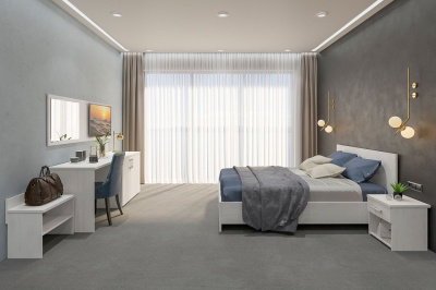 кровать Виктория  северное дерево светлое. Фото