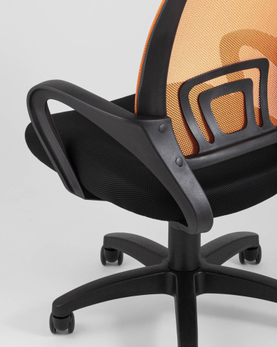 Кресло офисное TopChairs Simple оранжевое. Фото №8