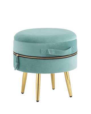 Пуф Тильда велюр мятный. Фото