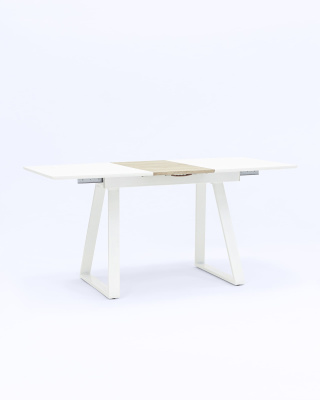 Стол обеденный Детройт раскладной 120-160*80 белый. Фото №5