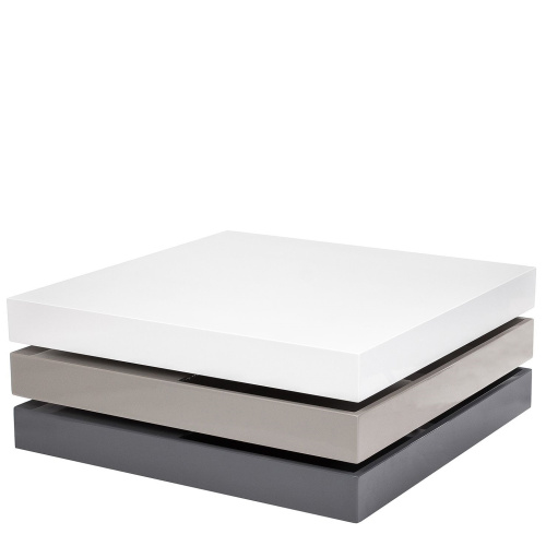 Стол журнальный СT1001 Белый/Серый. Фото №2