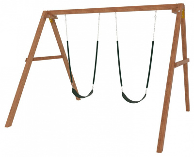 Качели детские Р911-27, коричневый фото Качели детские Р911-27, коричневый. Фото №3