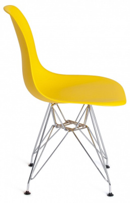 Стул Secret De Maison CINDY IRON CHAIR (EAMES) (mod. 002) металл, пластик, 51x46x82,5, желтый (поставляется по 4 шт). Фото