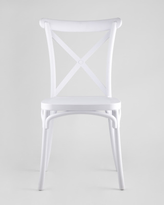 Стул Кроссбэк пластиковый белый. Фото