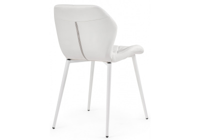 Стул Вальд экокожа белый / белый глянец фото Стул Вальд экокожа белый / белый глянец. Фото