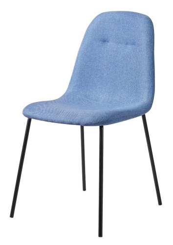 Стул C-1101 синий/матовый черный. Фото №2