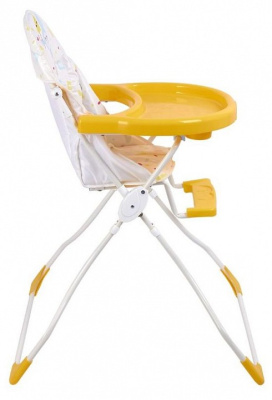Стул для кормления Polini Kids Малышарики Солнечный день, белый. Фото