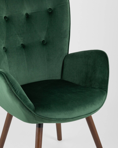 Стул Гранд велюр зеленый. Фото №9